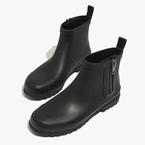 Madewell Shoes - Madewell The Zip-Up Lugsole Rain Boot